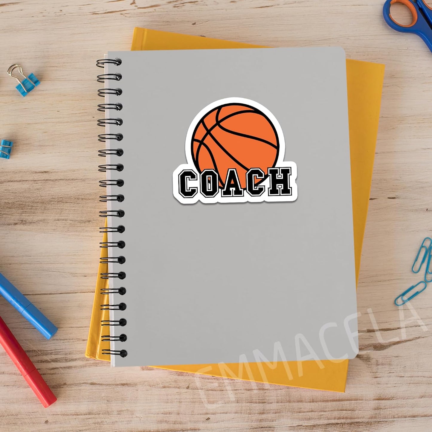(3PCS) Coach Basketball Stickers – Waterproof Vinyl Decals for Coach, Player, Team – Sports Stickers for Tumblers, Laptops, Water Bottles,Basketball Gift Size 3 x 2.5 Inch